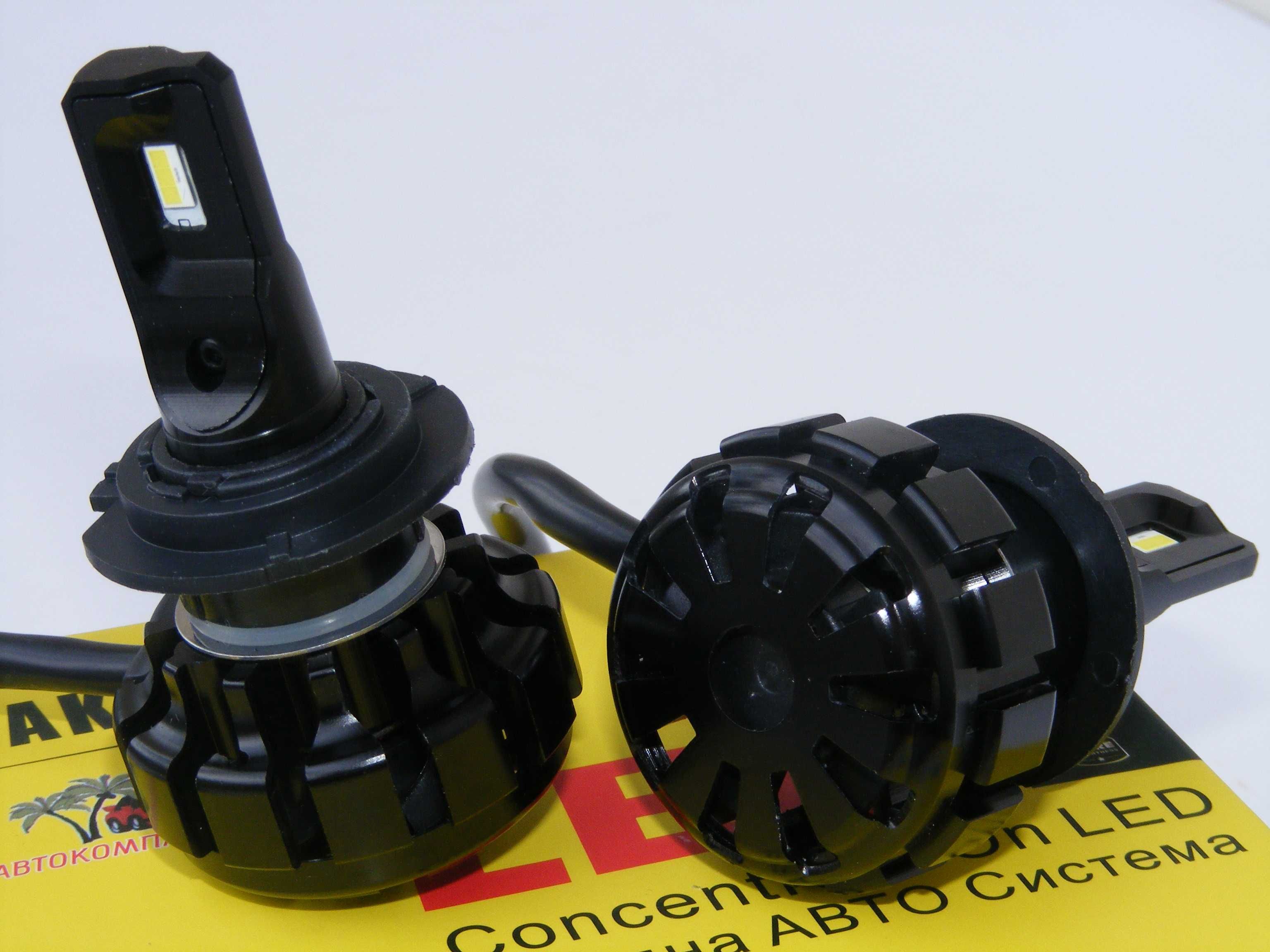 12V-24V H7 LED диодни крушки фарове CANBUS 30W 8000LM 6500K error-free