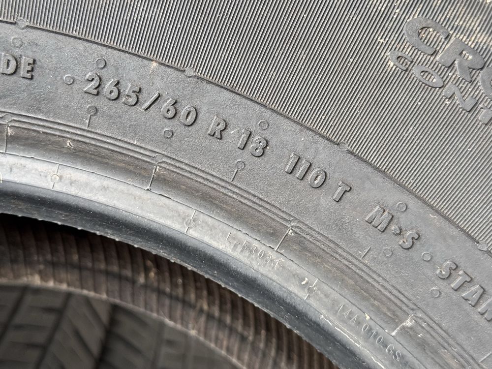 265/60/R18 Continental Cross Contact 4бр всесезони dot4421
