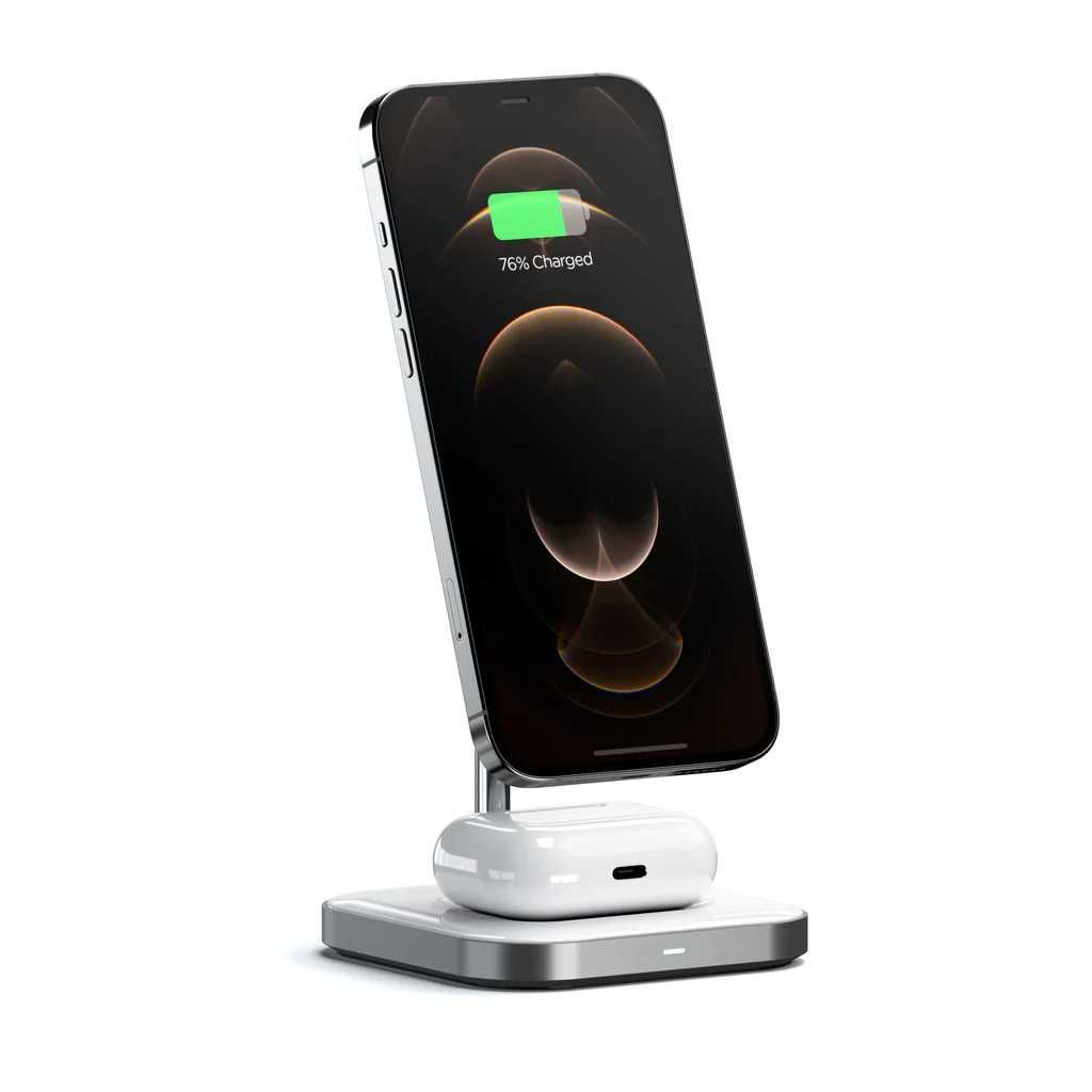 Satechi Magnetic 2-in-1 Wireless Charging Stand