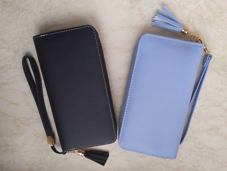 Дамско портмоне. Портмоне.  Светло синьо дамско портмоне.