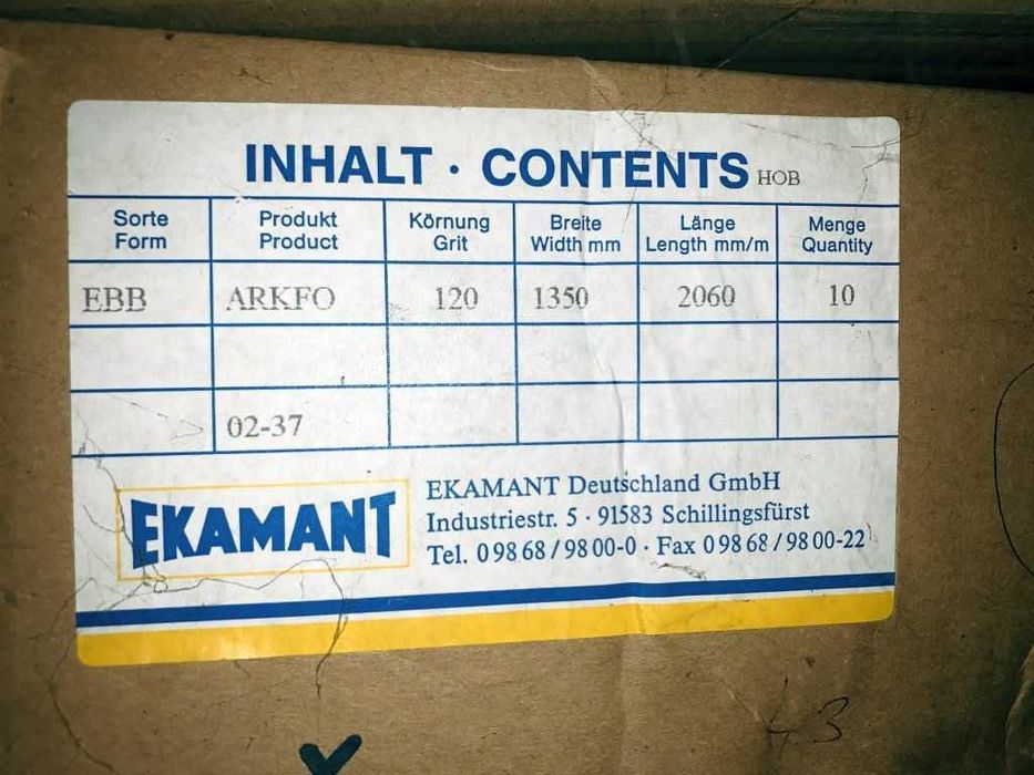 10x 1350x2060 Banda de slefuit masina de calibrat /  slefuit in pachet