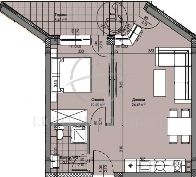 Продава се Двустаен апартамент в Пловдив, Христо Смирненски - 73 кв.м за 1792 €/кв.м - Снимка #4