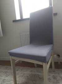 Чехол для стульев 6 шт в сиреневом цвете с оттенками серого