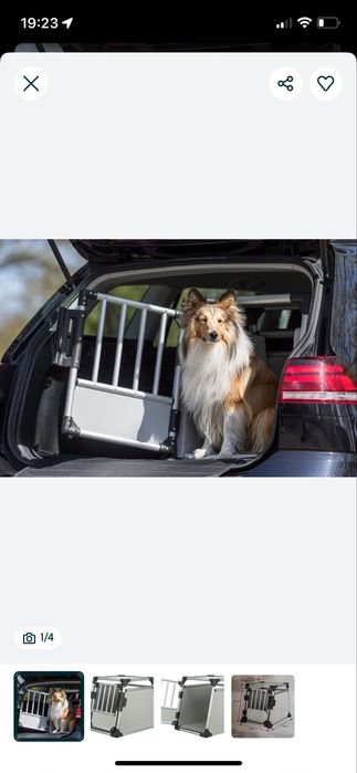 Cutie transport animale aluminiu(noua)