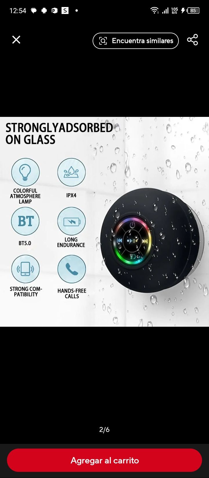 Ventuza silicon black