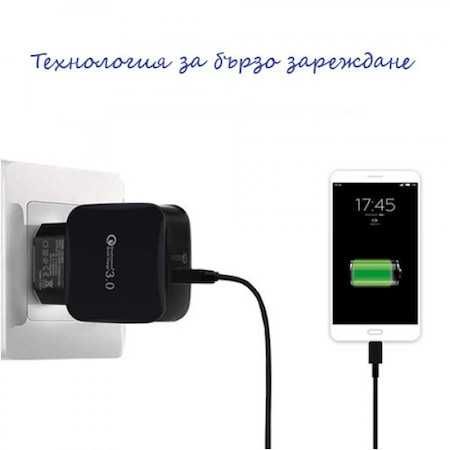 18W USB Зарядно/адаптер 3.1А  БЪРЗО ЗАРЕЖДАНЕ на телефон/fast CHARGER