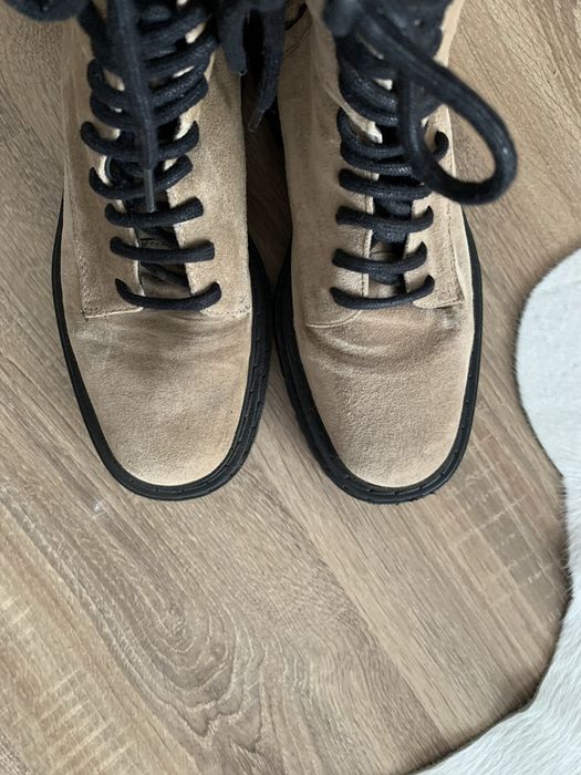 Ghete/ Bocanci piele intoarsa Massimo Dutti