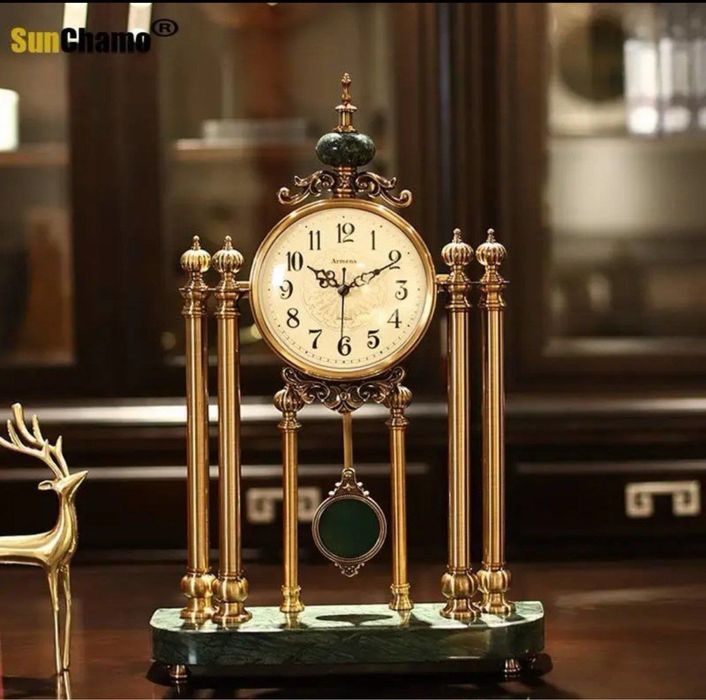 Настольные часы винтажные 40 см