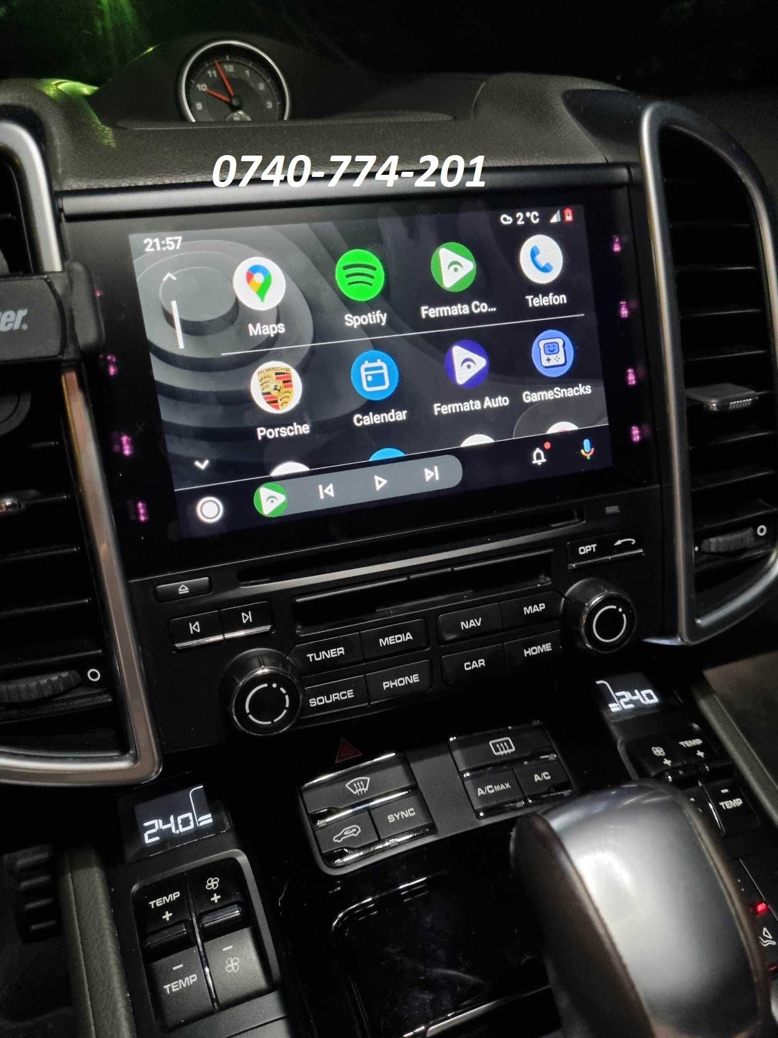 Activare CarPlay Android Auto Porsche Cayenne Macan 911 Cayman Boxster