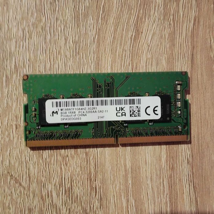Memorie RAM Laptop Micron 8GB 3200 MHz - Testata / MTA8ATF1G64HZ-3G2R1