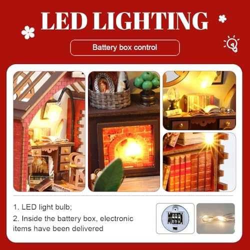 Нова Къща за сглобяване с осветление и мебели – творчески DIY сет дом