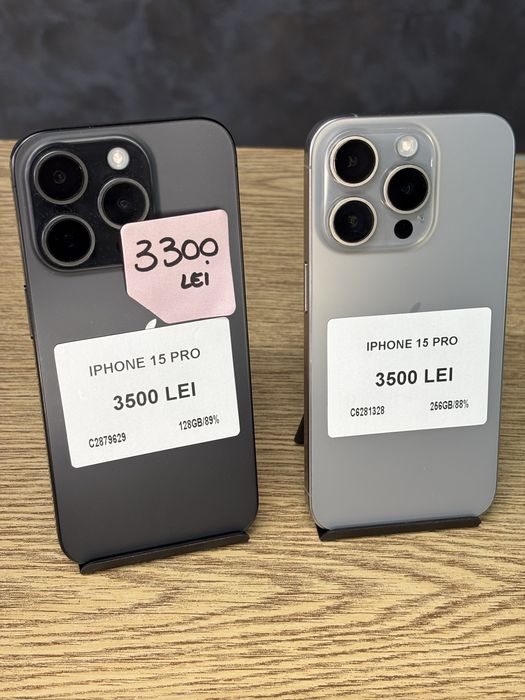 iPhone 15 Pro, memorie internă 128 GB/256GB