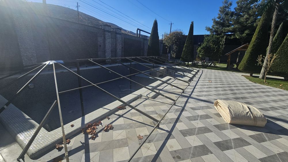 Тент баннер установка