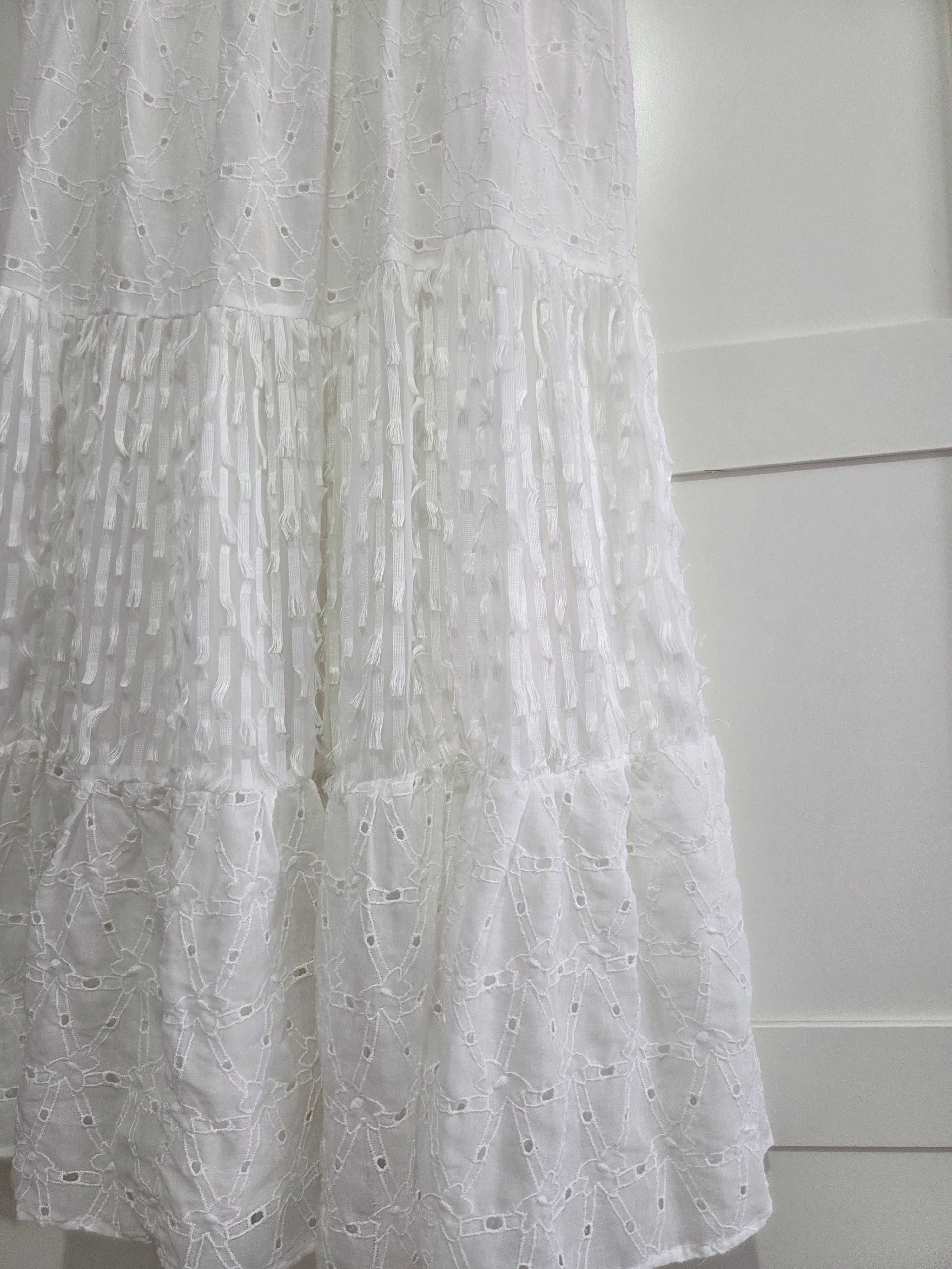 Rochie Zara cu broderie, masura Xs, lunga, stare f buna