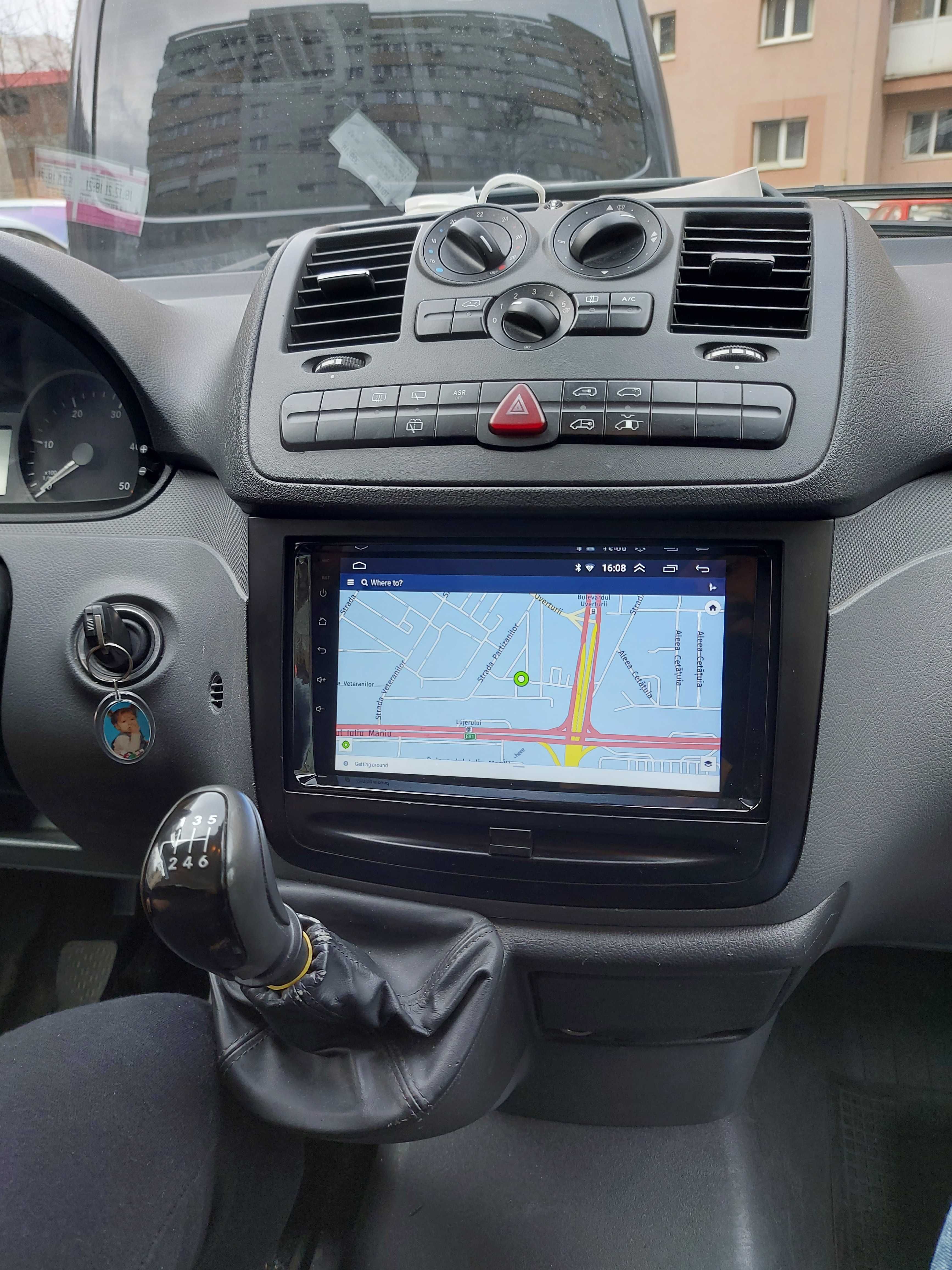 Navigatie Android Mercedes Vito Waze YouTube Carplay