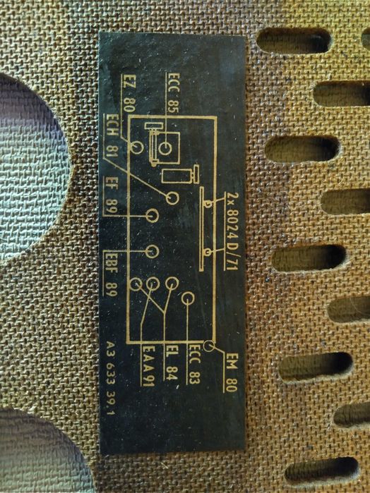 radioreceptor cu tuburi electronice (lampi) marca Philips