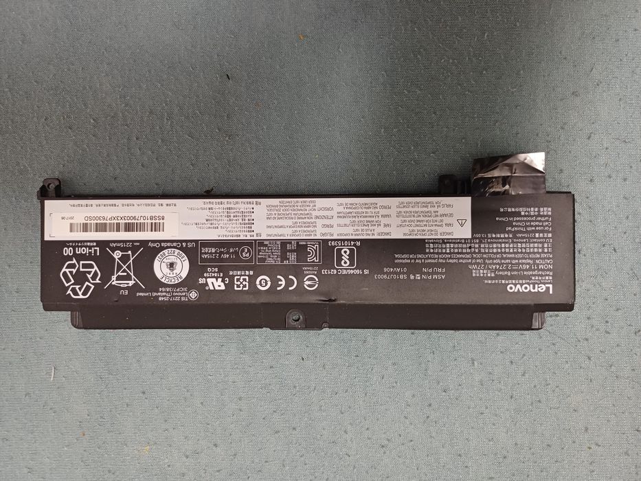 Baterie pentru Lenovo ThinkPad T460s, T470s model SB10J79003 
Este in