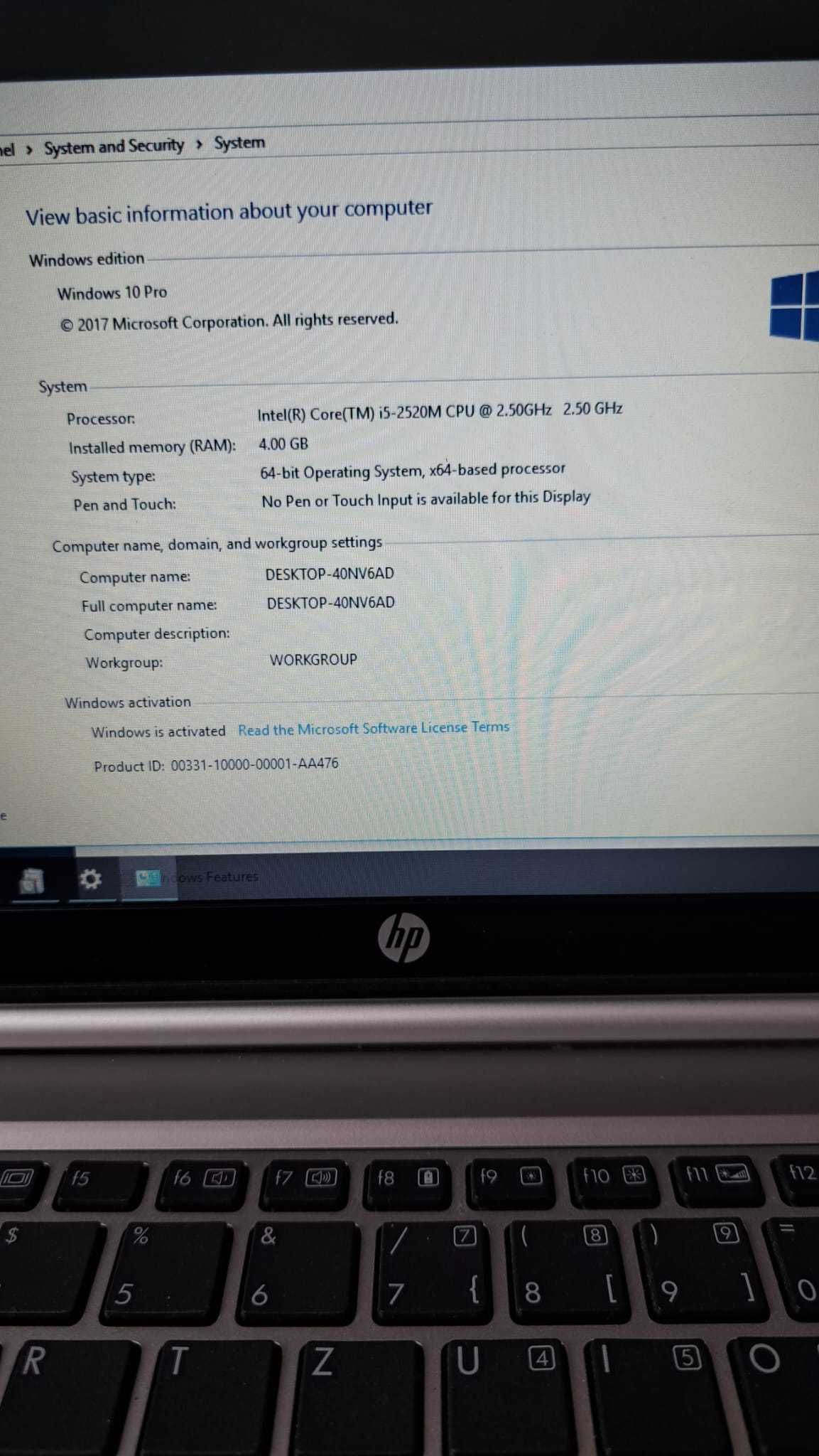 Laptop HP Elitebook 2560p