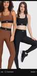 Set bustiera, colanti ALo S/m, negru