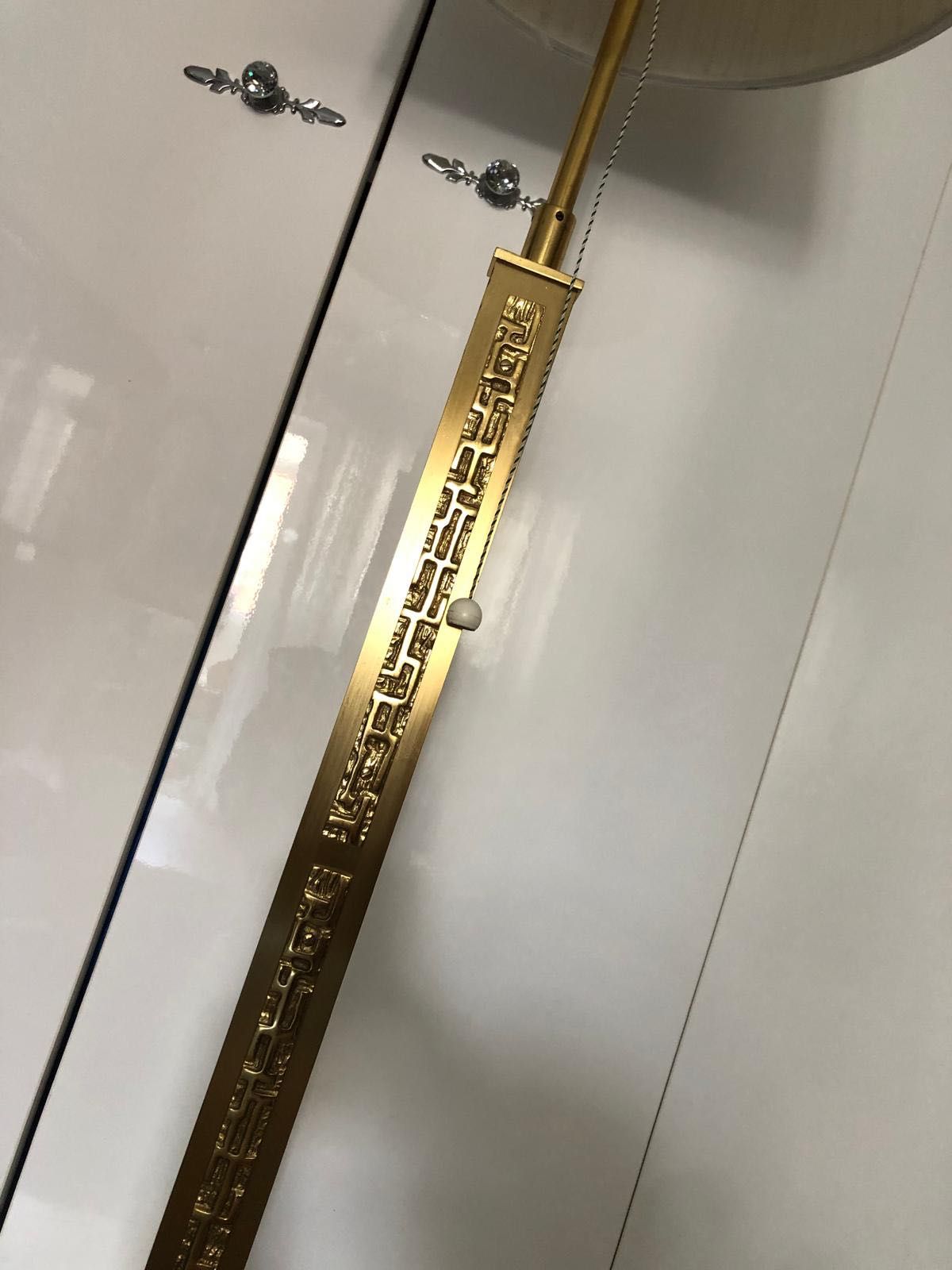 Lampa de podea bronz mid century