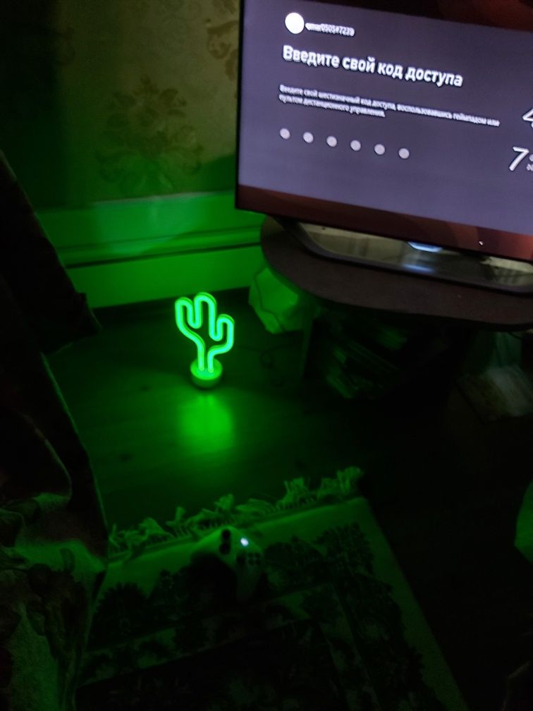 led лампа в форме кактуса