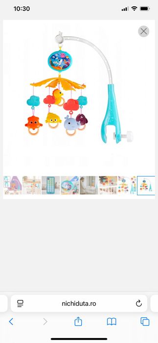 Carusel muzical cu telecomanda