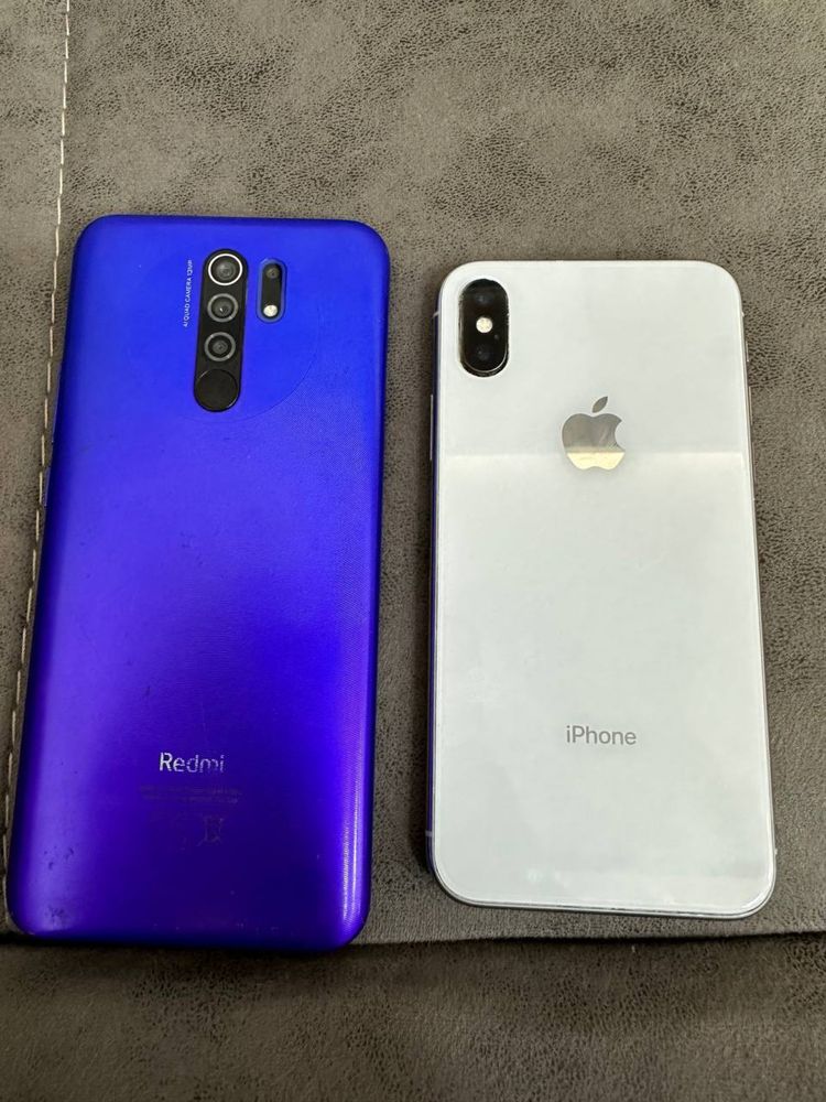 Redmi 9 64 gb ipxone x 256 gb