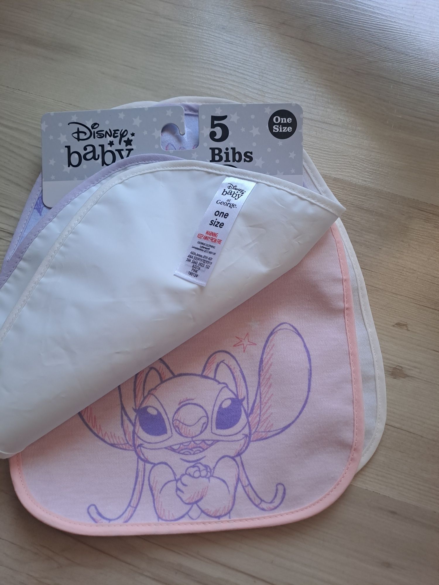 5 броя нови лигавници Stitch Стич на George