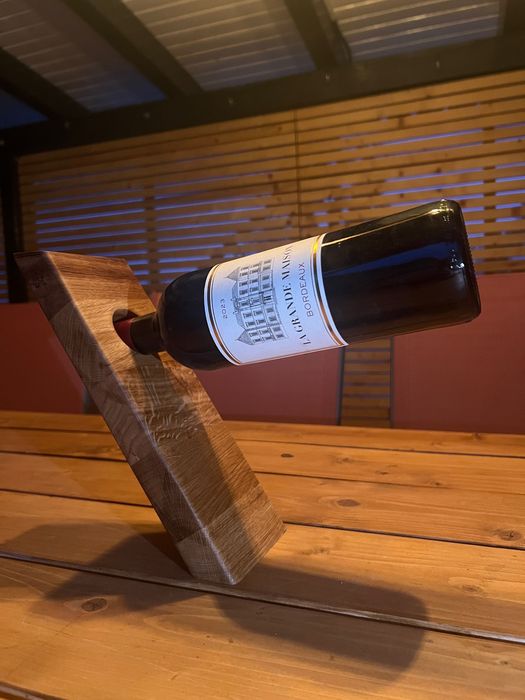 Suport sticla de vin stejar