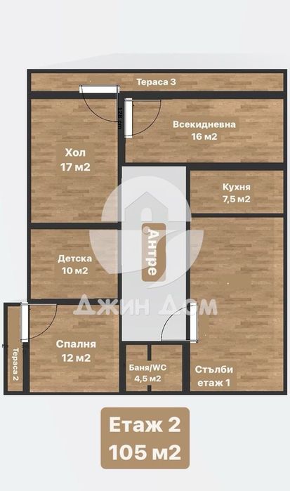 Двуетажна къща с двор в гр. Айтос