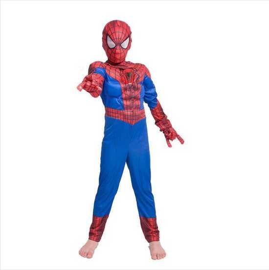 Детски костюм на Спайдърмен с мускули и маска Spiderman