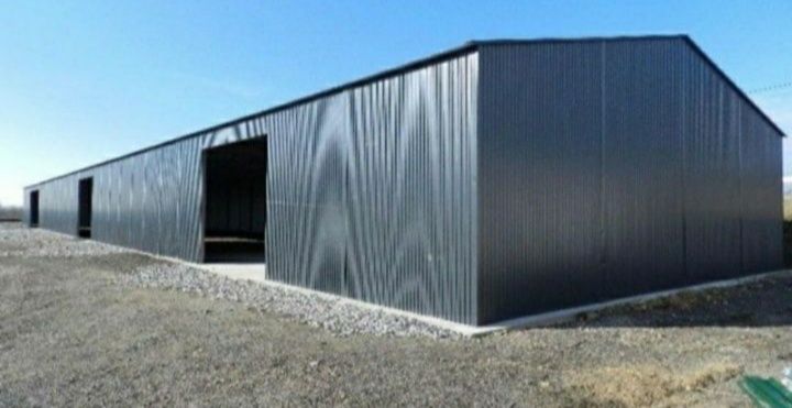 Vand hală metalică 7 m lățime 15 m lungime cu 4 m înălțime din profil