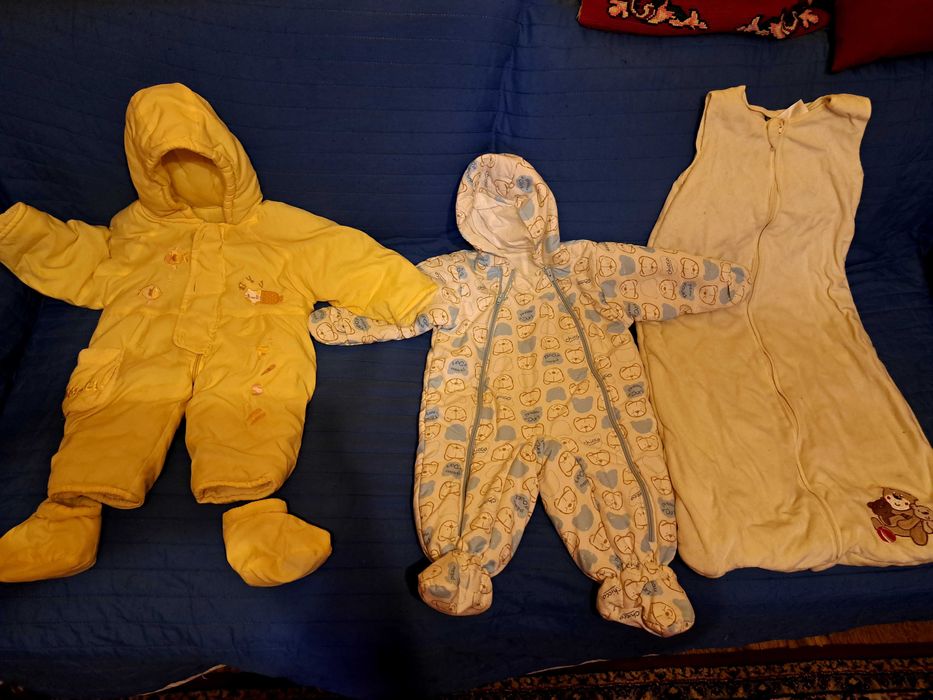 Зимни дрешки за новородено или 1-2 месечно бебе