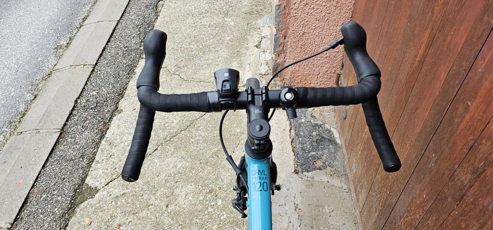 Bicicletă gravel GRVLW120 albastru damă
