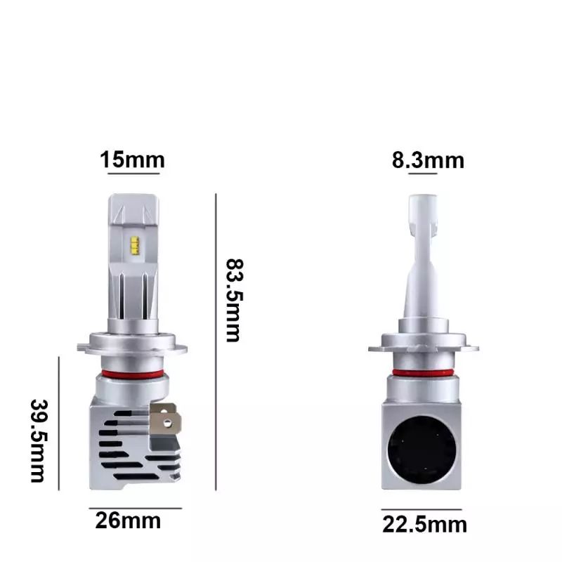 Set Două Becuri Led Zes (12000Lm/55W/6500K) H1,H3,H4,H7,H8,H9,H11,H16