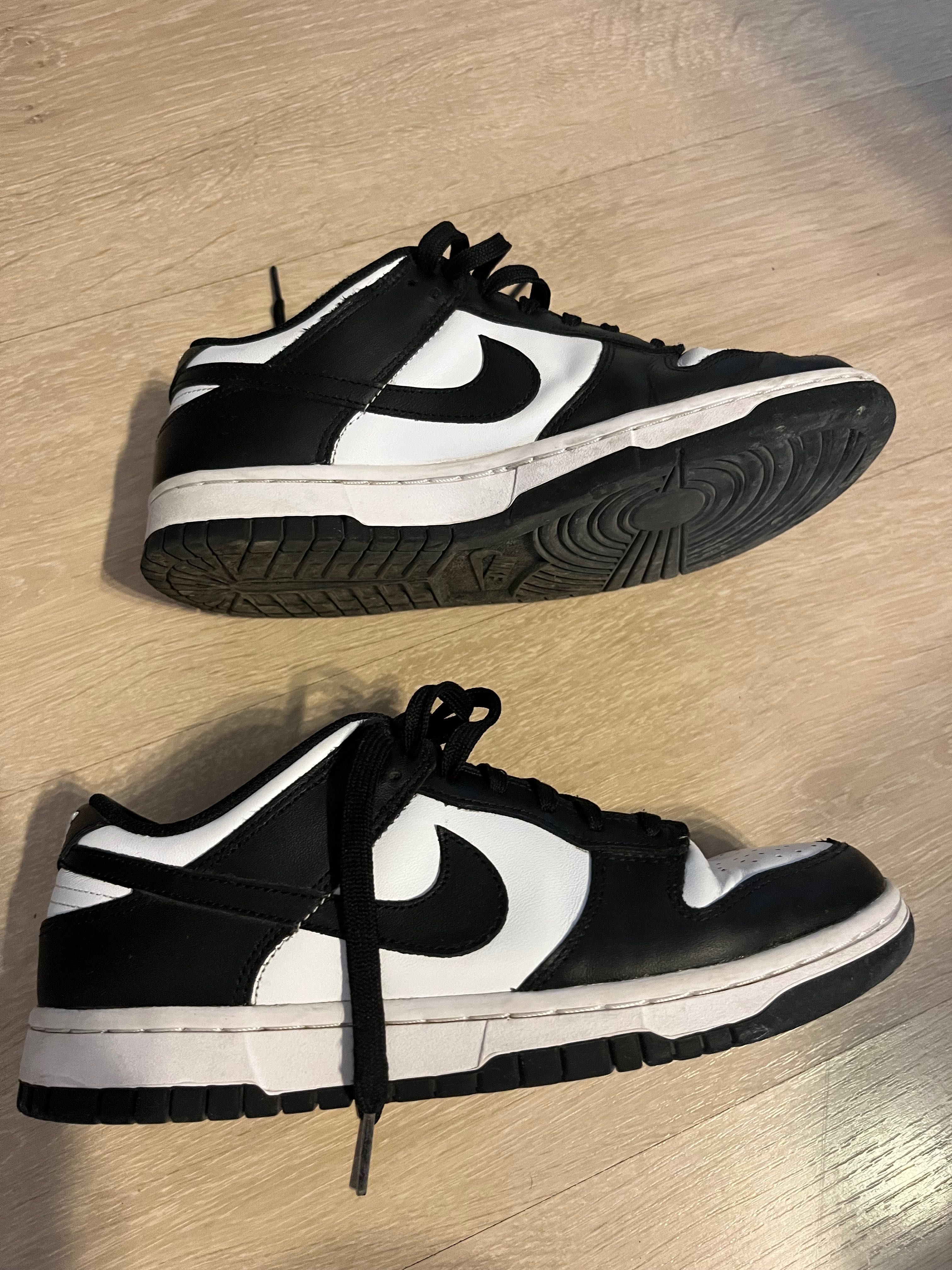 Nike dunk low alb-negru