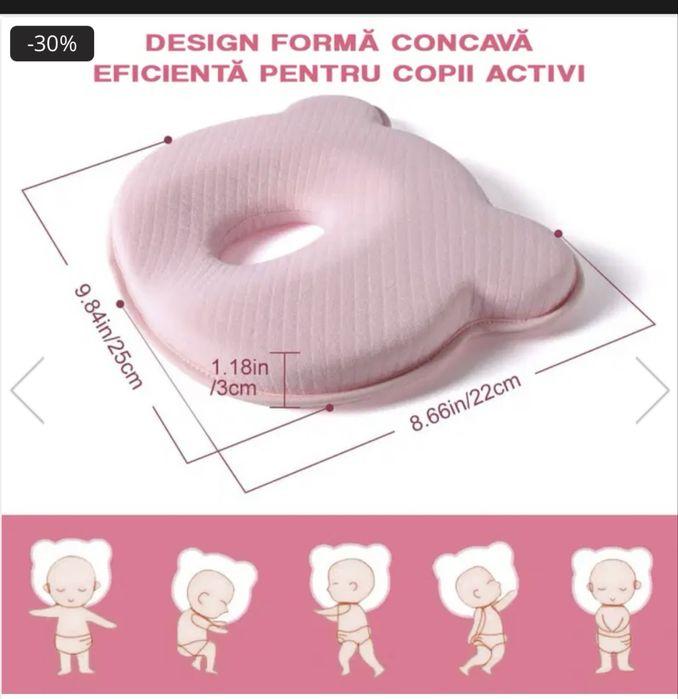 Perna bebe pentru fixarea capului