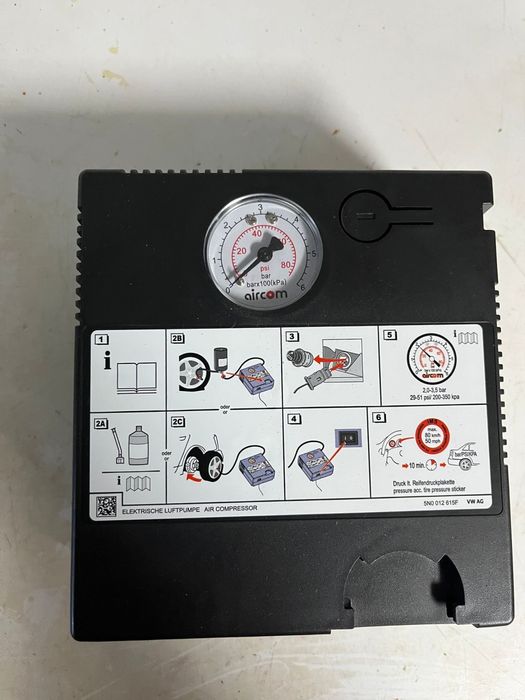 Compresor auto original Skoda Volkswagen Audi pentru a umfla rotile