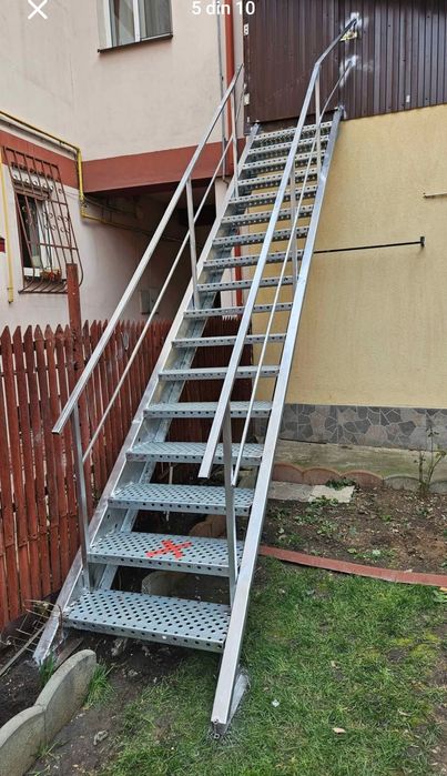 Confectionam scarii metalice zincate exterioare și pentru incendii , p