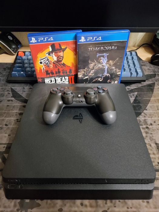 Play Station 4 slim 500 + 2 игры