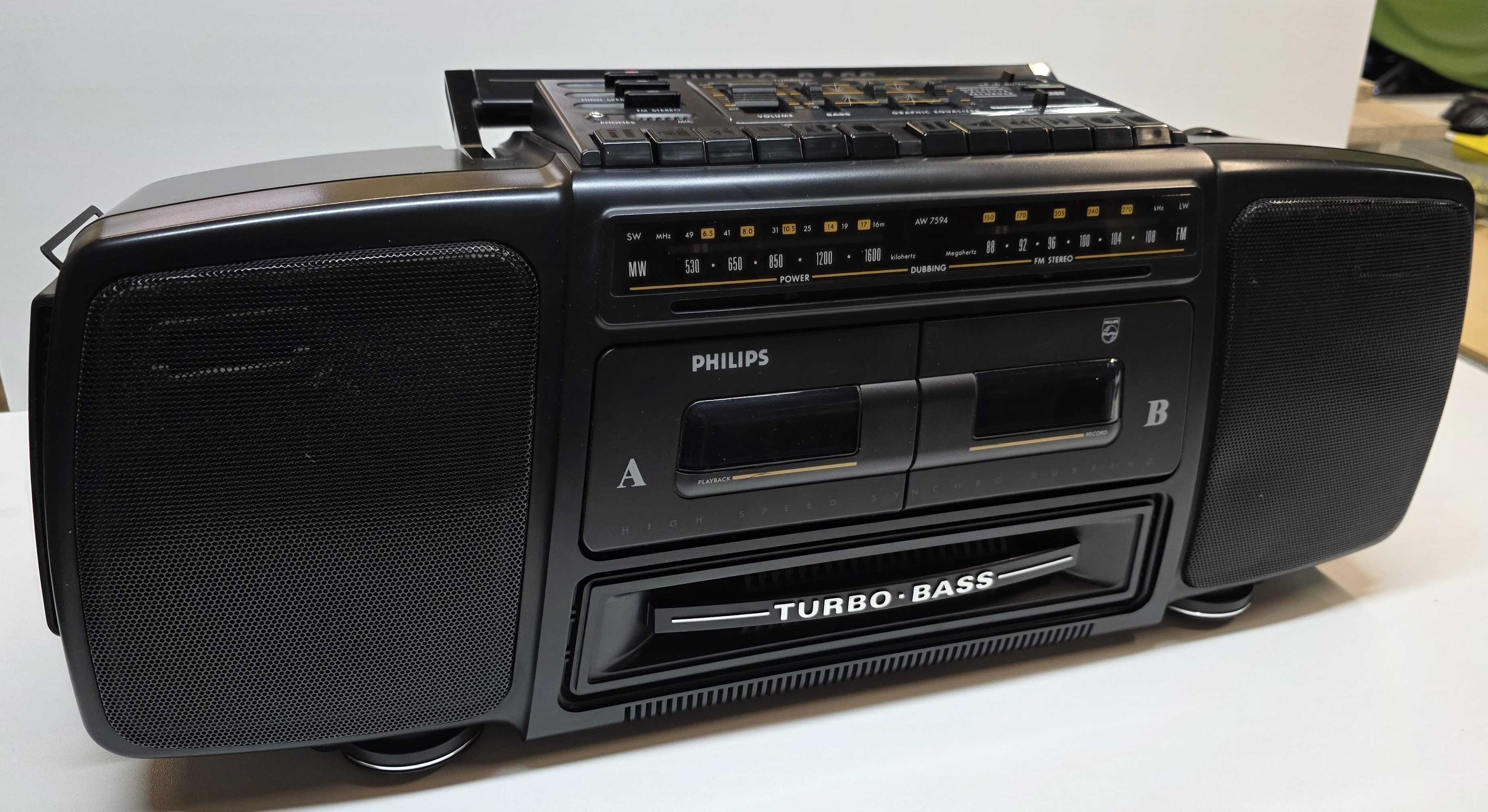 Vand radiocasetofon/boombox/ Philips AW 7594