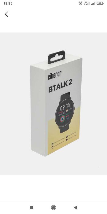 Спортивные часы Ciberer BTalk 2, Amoled-дисплей Ultra HD