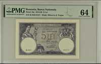 Bancnota gradata PMG 5 lei 1928