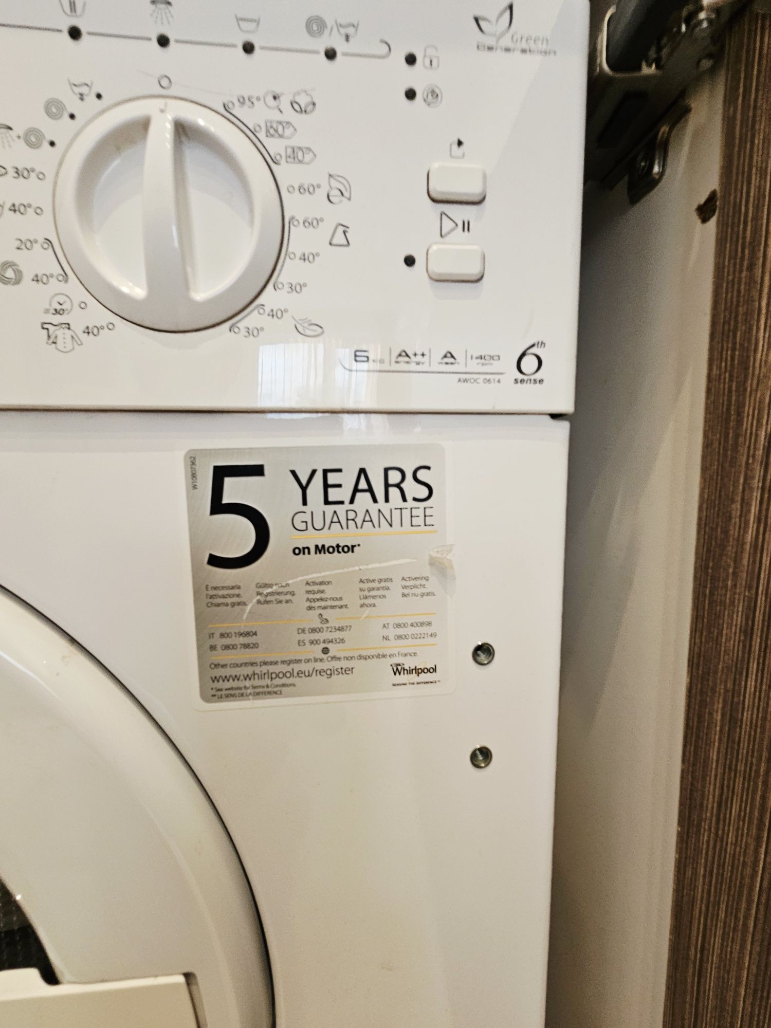 Пералня за вграждане Whirlpool AWO/C 0614 – Отлично състояние!

Про