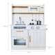 Bucatarie din lemn natural copii, Microunde si Accesorii incluse,89 Cm