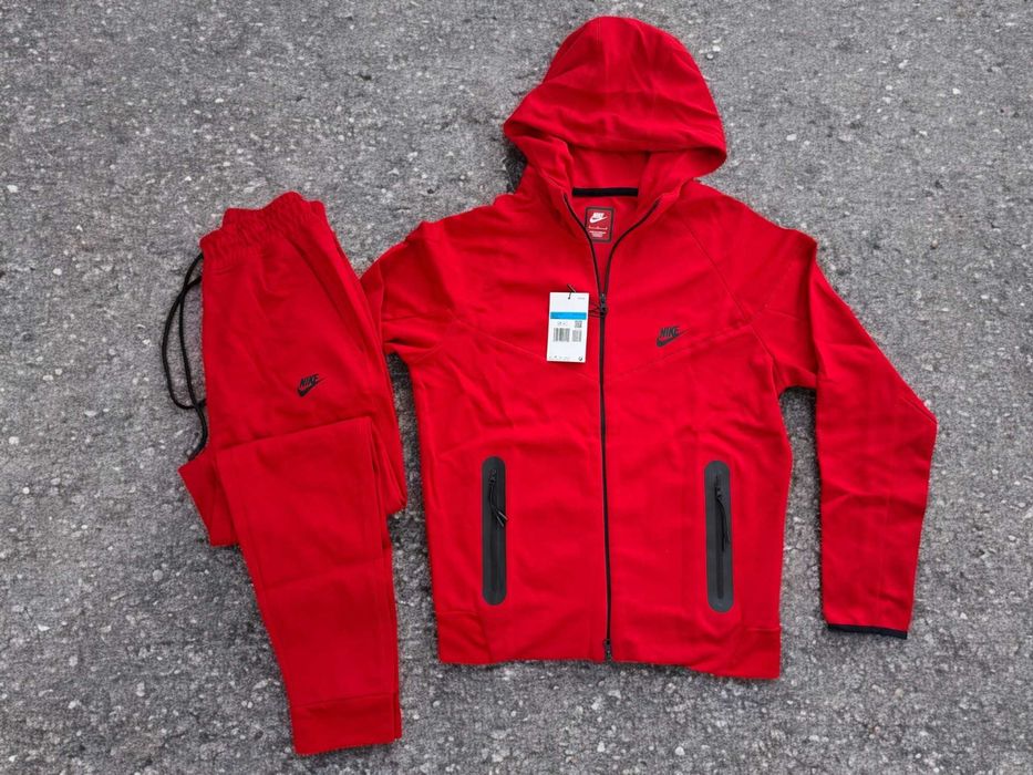 Trening Nike Tech Fleece Red 2024 - Trening Fete Baieti
