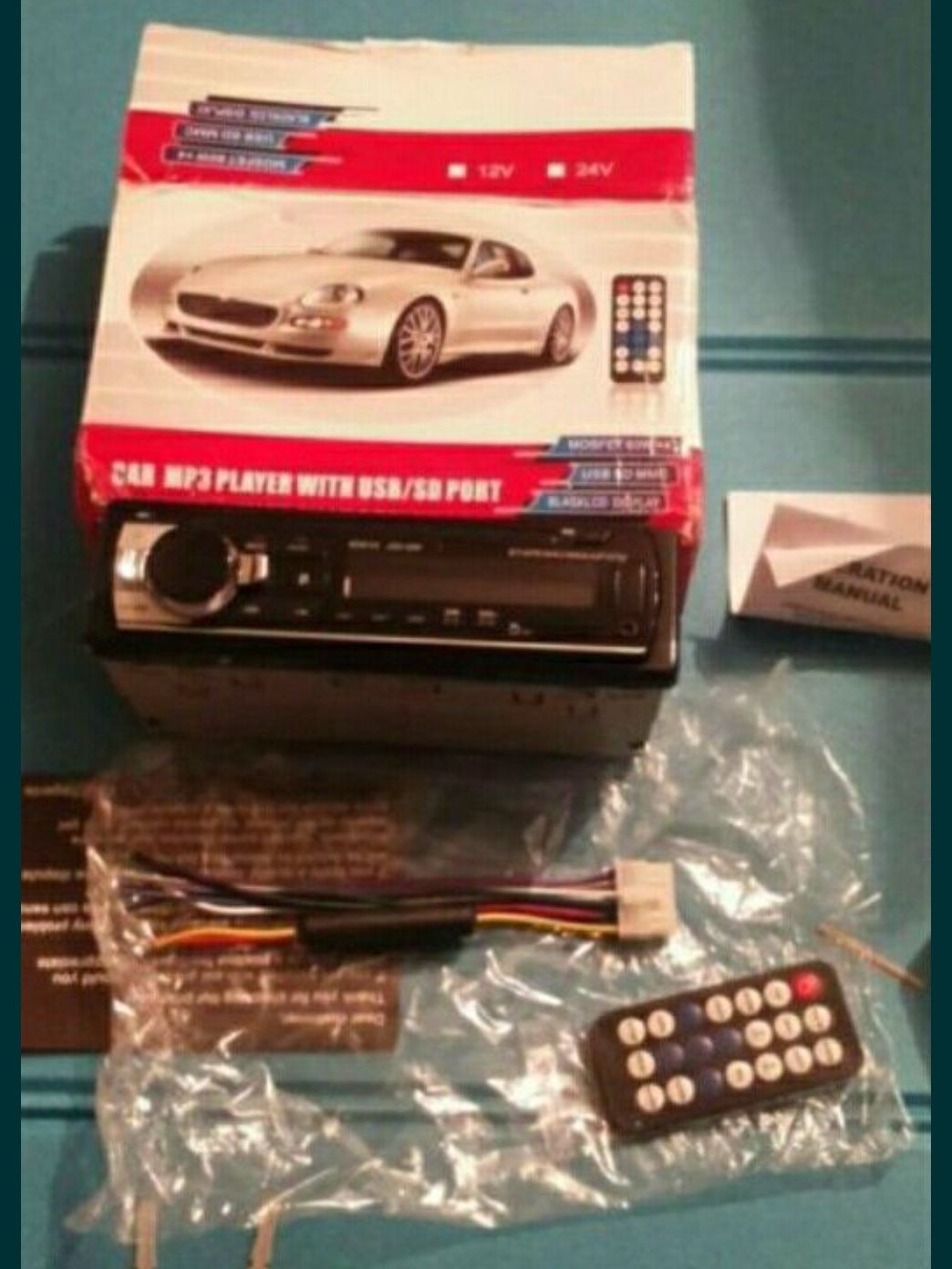 Radio auto, 12v, 4×60 W, Bluetooth, Fm, Usb, Auxiliare, Card,.