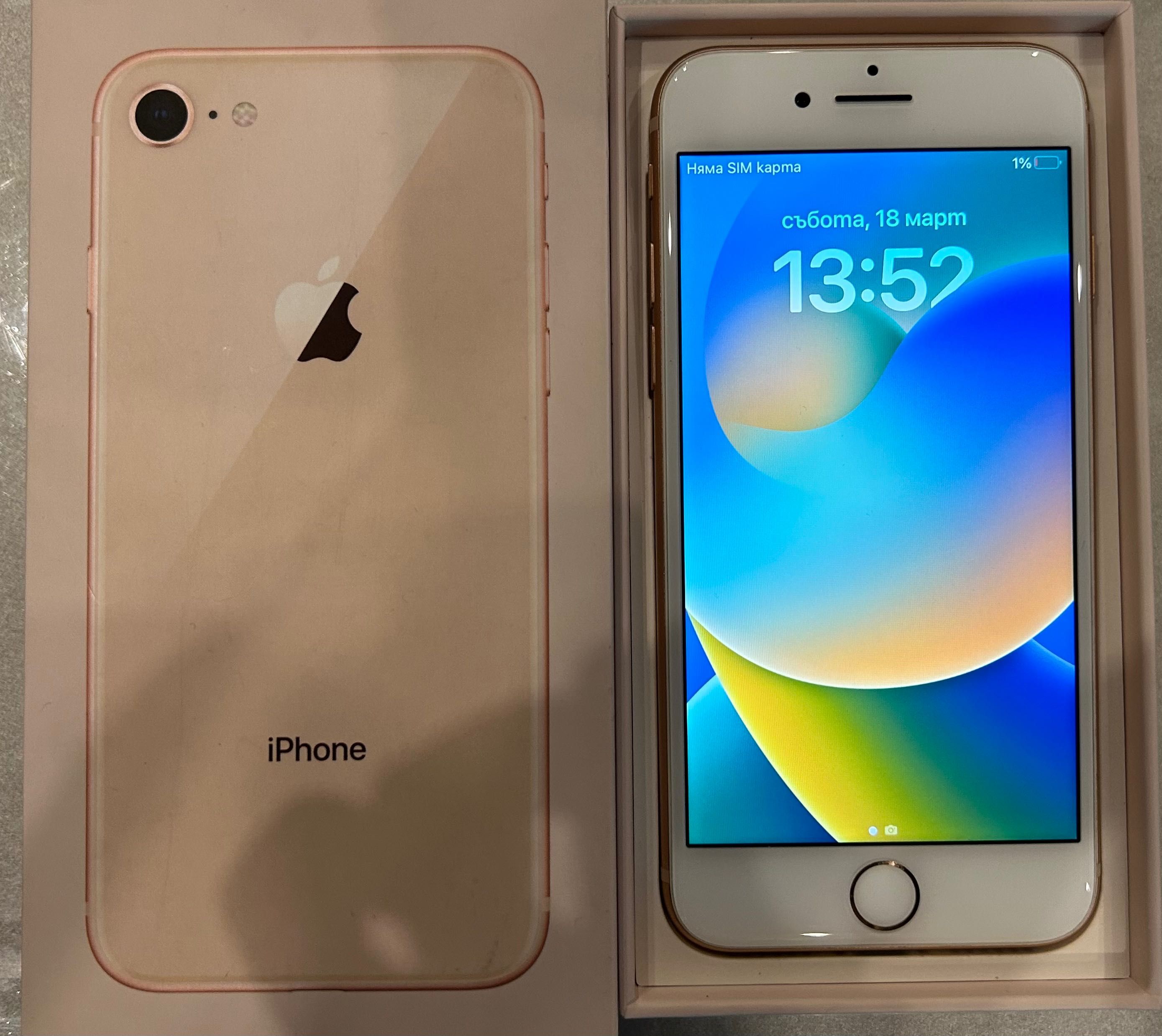 iPhone 8,64G Rose Gold В много добро състояние!