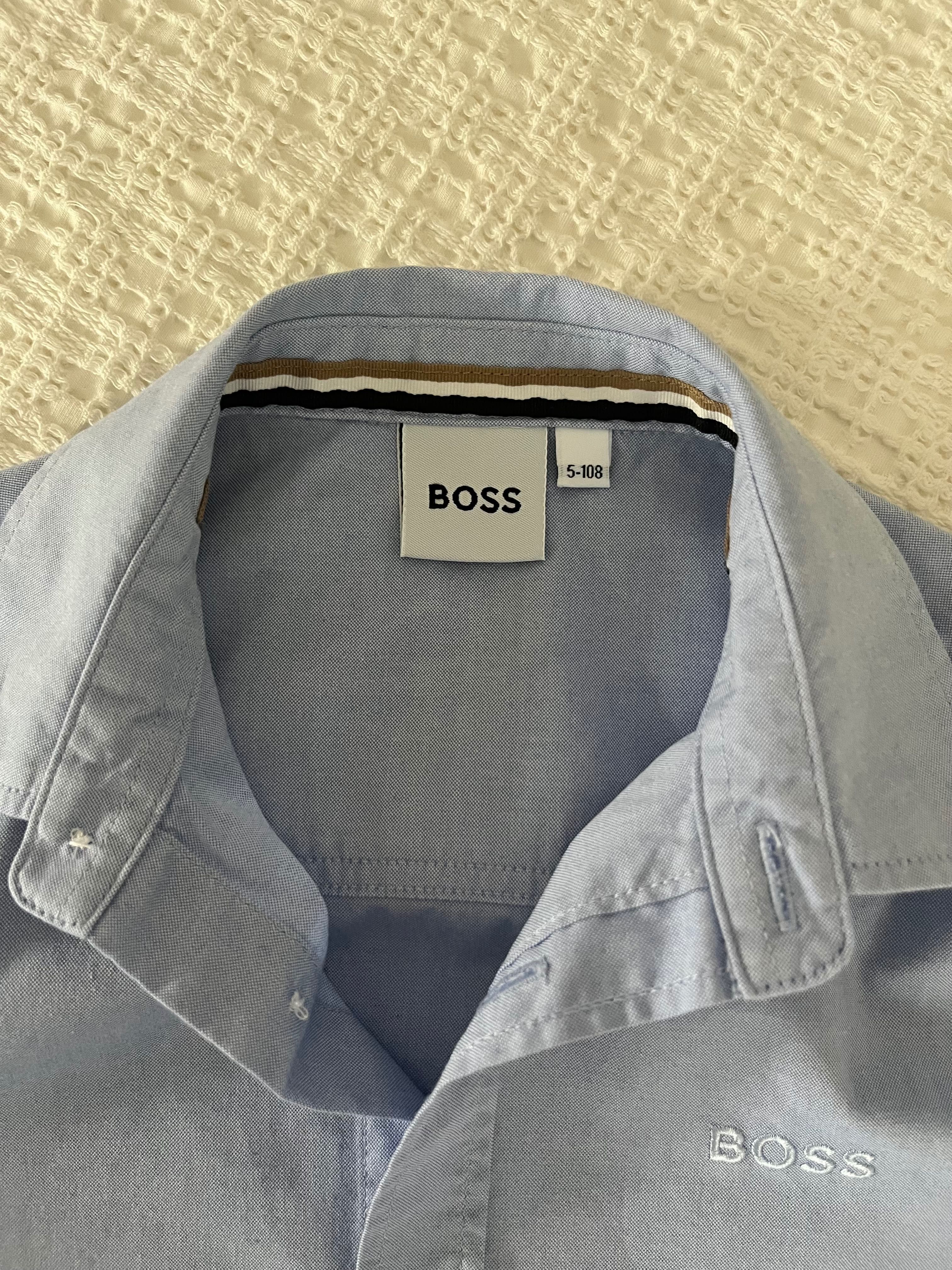 BOSS camasa de bumbac pentru copii