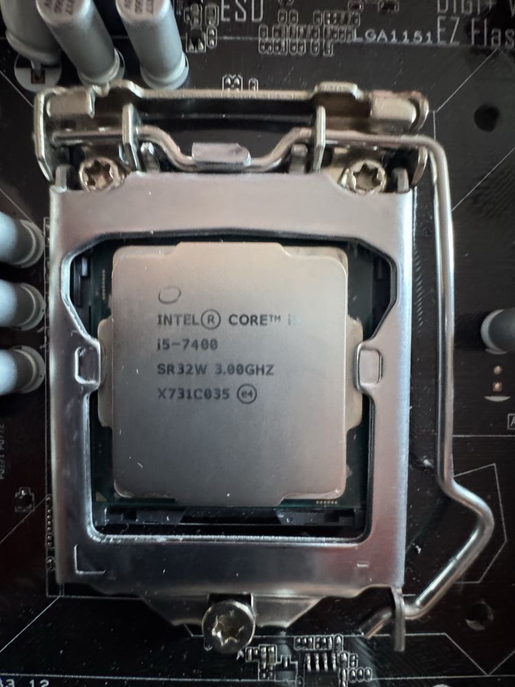 Intel i5 7400 и asus h110m-cs